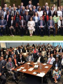 Top: Climate and Disaster Risk Finance Executive Education Program; Below: Knowledge Hub Day.